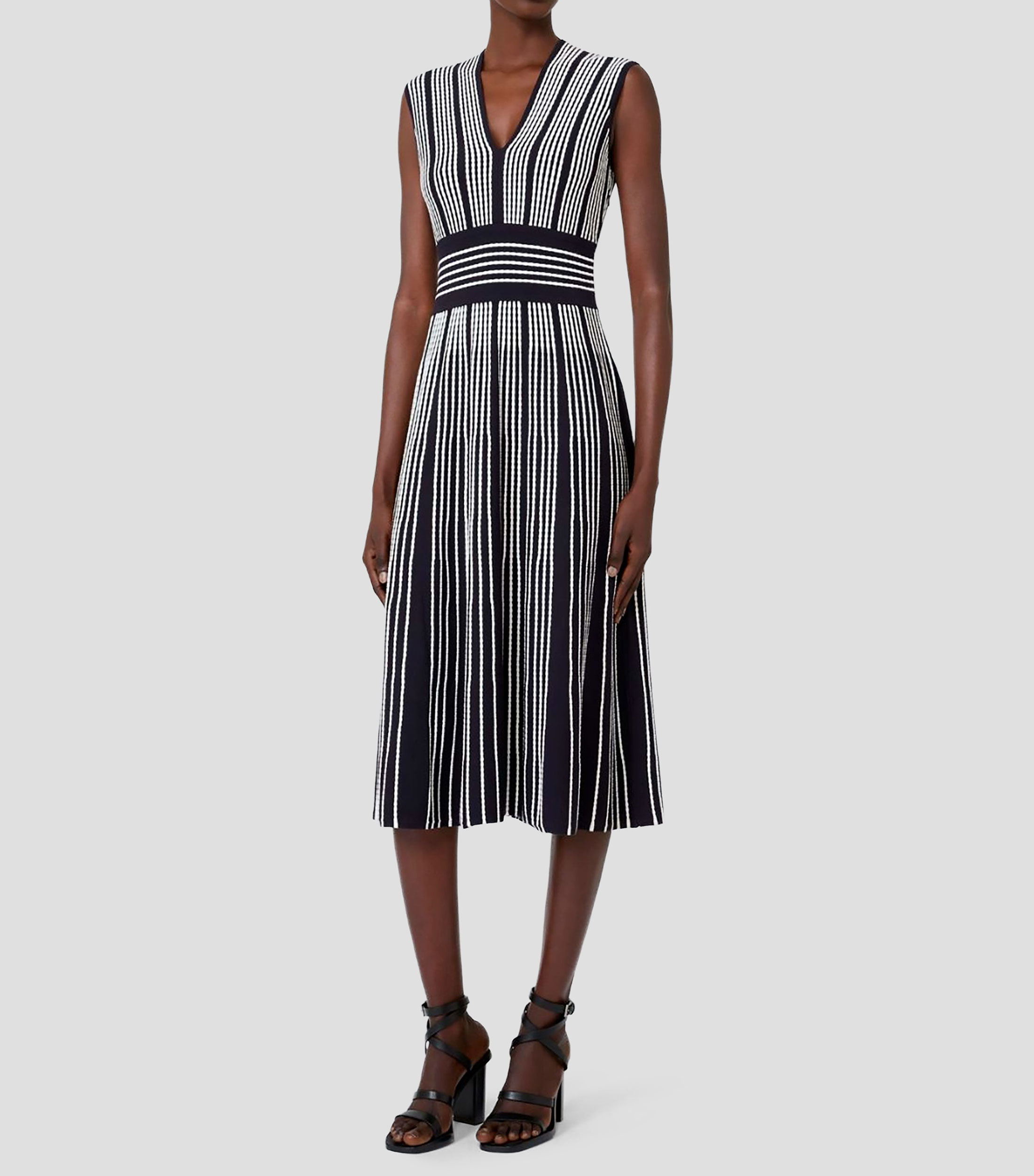 Vestido largo líneas Mujer